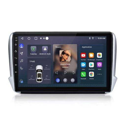 Acheter Lecteur vidéo multimédia autoradio Android pour Peugeot