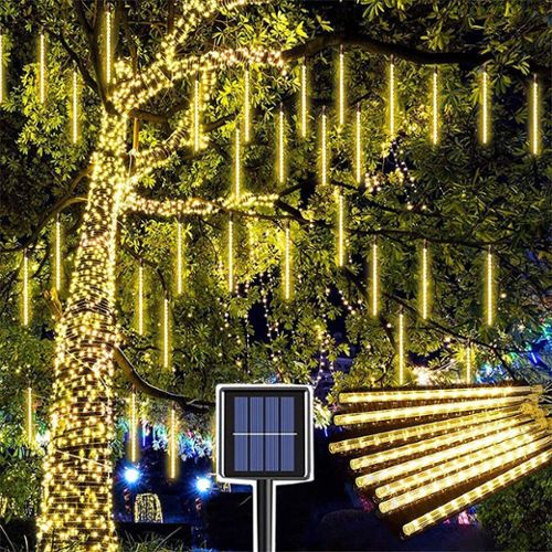 Guirlande solaire étanche d'extérieur à 20 LED, 5 m, avec 8 modes, guirlande  lumineuse marocaine à énergie solaire pour jardin, patio (multicolore)