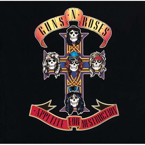 Biker Pendentif Gun N’Roses Avec Son Collier Rock Pistolets Et Tête De Mort