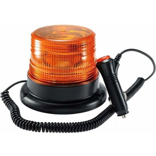 Dinfu Gyrophare LED orange 12V sans fil lumière stroboscopique