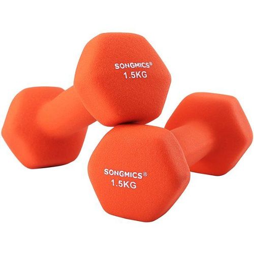 GORILLA SPORTS - 1 KG (2x0,5) à 10kg (2x5,0) Haltères fitness en vinyle -  Poids : 1