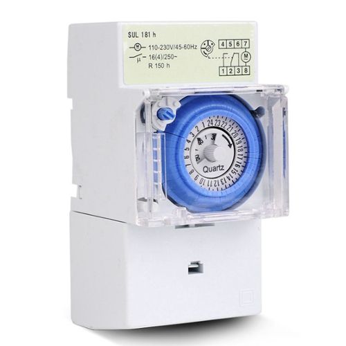 Horloge modulaire digitale grise 16a - DEBFLEX - Mr.Bricolage