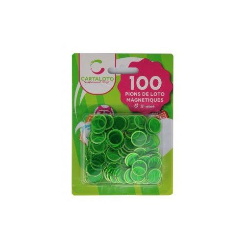100 pions de Loto aimantes + Baton magnetique ramasse jetons + Trousse -  kit 3 en 1 Loto Bingo - Nouveau Coloris Rose : : Jeux et Jouets