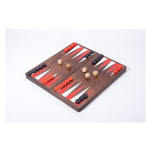 Set de Backgammon Haut de Gamme en Bois d’Eucalyptus avec Supports