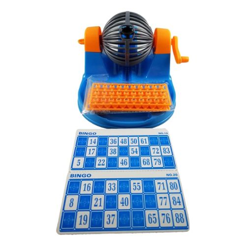 Bingo Jeu avec accessoires Nombres aléatoires machine Loto Bingo Jeu Loto Jeu Set 