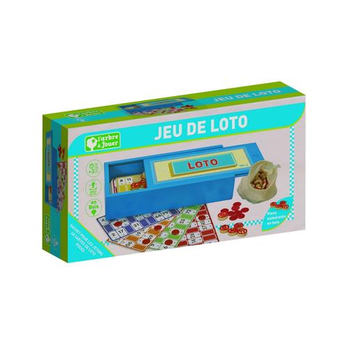 JeuJura Sachet de pions : Loto : Bois pas cher 