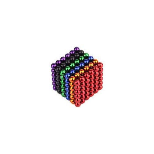 216 Pièces 3mm Jeu De Billes Magnétiques Aimant Magique Cube Jouet De  Construction Pour Le Soulagement Du Stress Mélange 6 Couleurs Adapté Aux  Enfants De Plus De 10 Ans