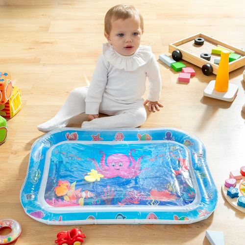 Tapis d'eau bébé, tapis de jeu d'eau sans Bpa, jouets pour bébé 3 6 9 mois,  tapis gonflable pour le ventre, activités amusantes la croissance  stimulante de votre bébé, jouet pour enfants