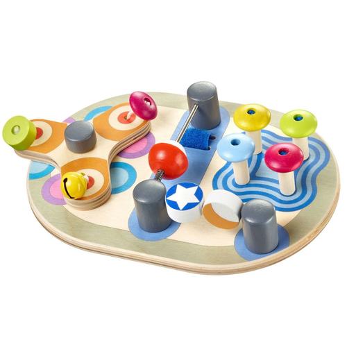 Jeu de motricité Plato Selecta - Jouet d'éveil en bois coloré