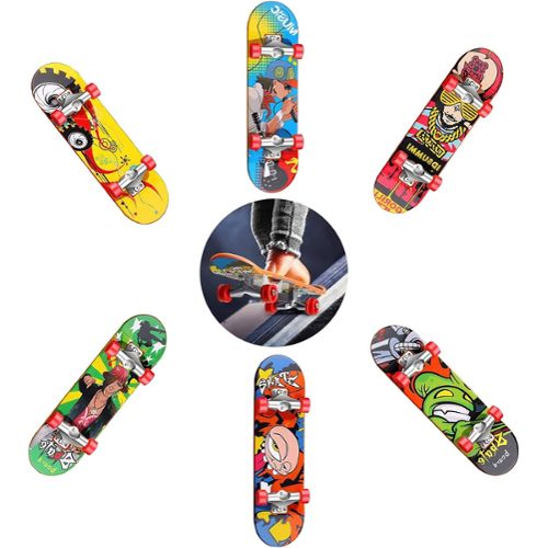 Lot de 12 Doigt Skateboard Touche Skate Kids Table Mini Jouet en plastique 