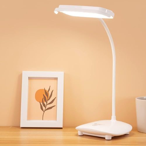 Lampe de bureau led sans fil avec detecteur mouvement rechargeable usb  blanc - Conforama