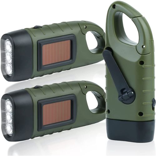 Acheter Lampe de poche LED Portable, torche Dynamo à manivelle, lanterne  multifonctionnelle, énergie solaire, Rechargeable