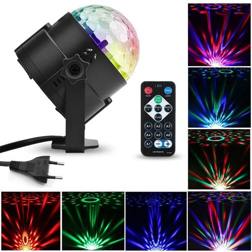 Jeux de Lumiere pour Soiree, Boule Disco USB 360° Lumineuse Rotative DJ  7RGB Lumiere pour Voiture, DJ, KTV, Fête, Bar, Noël 