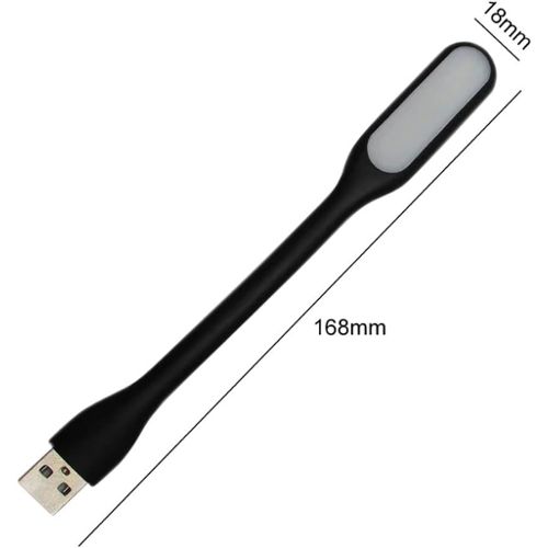 ®lampe usb à led externe portable liseuse lampe pour ordinateur portable,  tablette, pc, lumière flexible (noir)