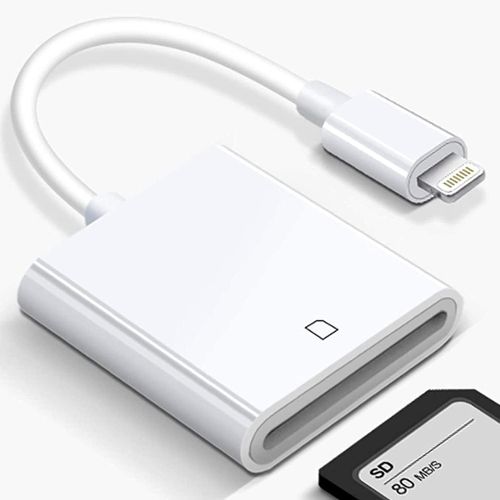 Lecteur de carte SD / micro SD pour Iphone / iPad Plug And Play, adaptateur  de carte mémoire SD avec lecture et charge simultanées
