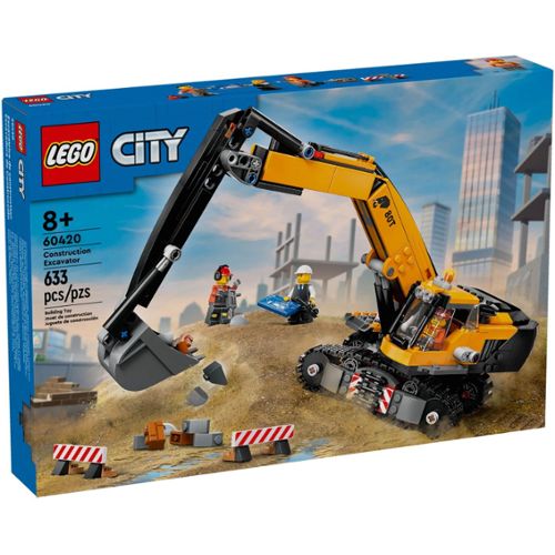 LEGO 60385 La pelleteuse de chantier (City) (Ville) - Autour des Briques