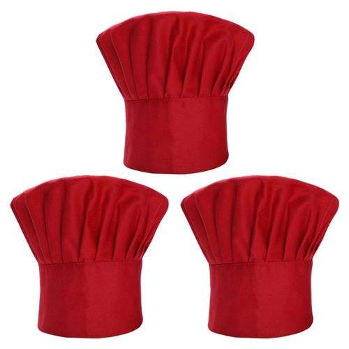 3 pices toque de cuisinier chapeau de chef de cuisine noir Bonnet rglable  calot cuisine service et autres travaux veste cuisine femme toque de chef
