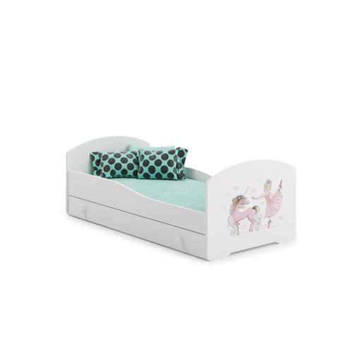 Lit enfant BABYDREAMS zoo sans tiroir avec matelas 140x70 - Blanc