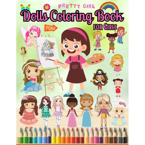 African Paper Dolls Coloring and Activity Book: Cut, color and