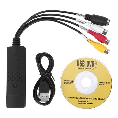 Convertisseur vidéo VHS vers numérique, USB 2.0, carte de capture