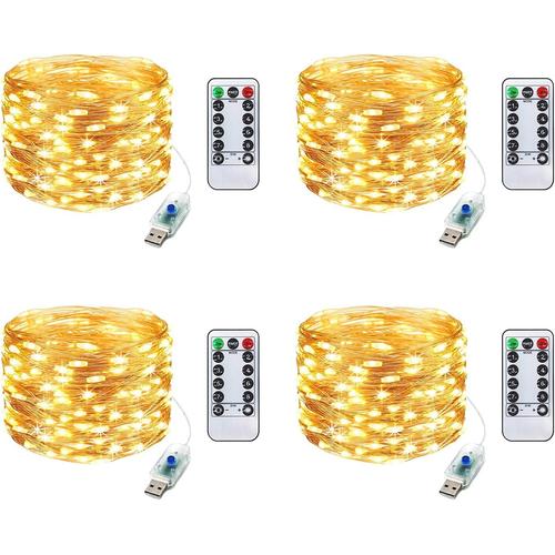 Acheter 1M 2M 3M 5M 10M Led lumières chaîne fil de cuivre LED à piles  chaîne lumière fée lumière pour les lumières de noël fête de mariage