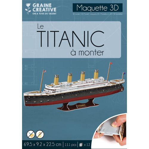 Maquette Titanic à construire 3800 pièces couleur à assembler monter bateau  construction en plastique enfant adulte paquebot du film - Cdiscount Jeux -  Jouets