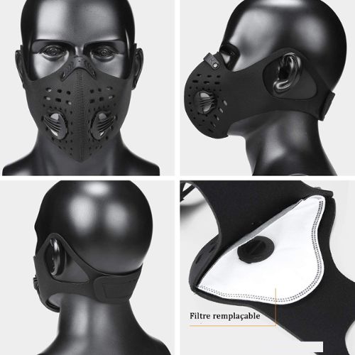 Soldes Masque Protection Visage Noir - Nos bonnes affaires de janvier
