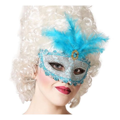 Masque de Venise - Masque Chat Baby Bleu