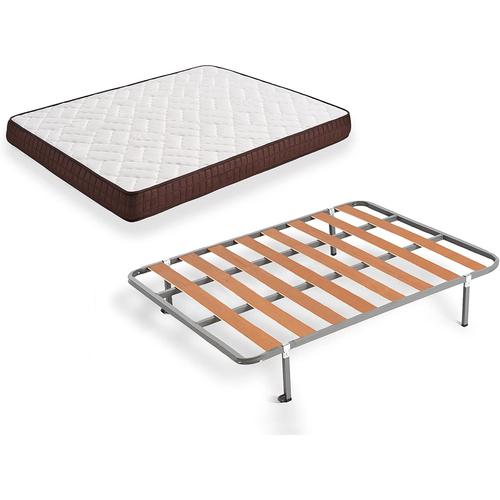 Matelas 200x200 x 20,5 cm Souple + Oreiller Visco + Alèse - Spécial Sommier  Electrique - Déhoussable Housse Lavable - 7 Zones de Confort - Ame Poli  Lattex 33 Kg/m3 - Hypoallergénique PROVENCE LITERIE Pas Cher 