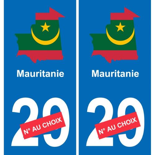 autocollant stickers Drapeau Mauritanie pas cher ·.¸¸ FRANCE STICKERS ¸¸.·