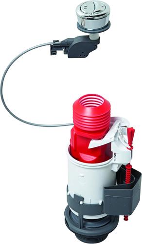 Kit Mécanisme Poussoir NF + Robinet Flotteur NF - EDOUARD ROUSSEAU Chrome 93701203