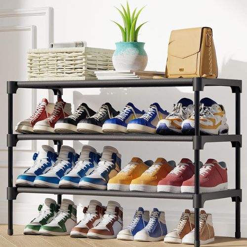 Soldes Meuble à chaussures pas cher, rangement et armoire bois noir -  Miliboo