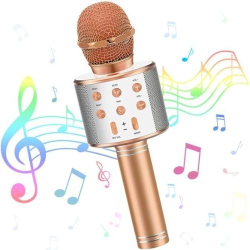 Mini Enceinte pour Enfant Amplifié Mobile Karaoke KoolStar 100W, USB  Bluetooth, Micro - LED RVB, Jeu de lumière à LED en Cadeau