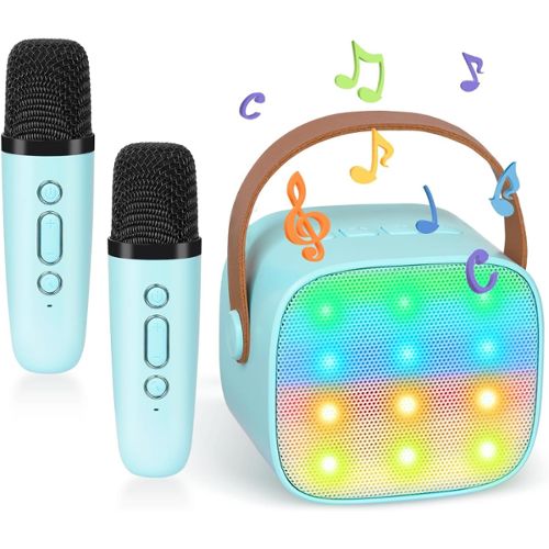 Microphone karaoké pour enfants chantant, sans fil, Bluetooth, portable,  déterminer micro, haut-parleur, machine, lecteur, enregistreur, cadeaux  pour