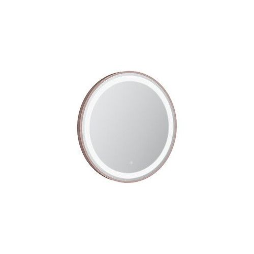 Miroir de salle de bains LED miroir lumineux GS084N avec éclairage par des surfaces de lumière givrées 50 x 70 cm, blanc chaud 