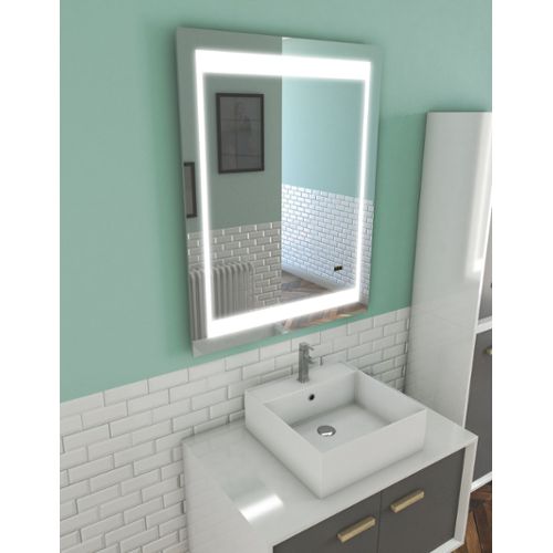 Miroir salle de bain LED auto-éclairant HIGHWAY 70x50cm pas cher 
