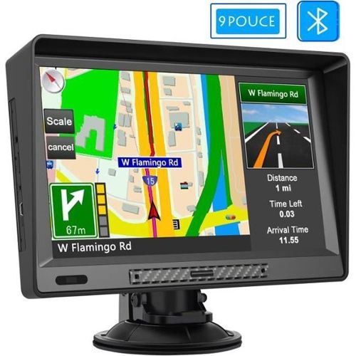 AWESAFE GPS Poids Lourds GPS Voiture 9 Pouce Écran Tactile 52 cartographie  Nationale Mises à Jour gratuites Chaque année (9 Pouces + Carte +