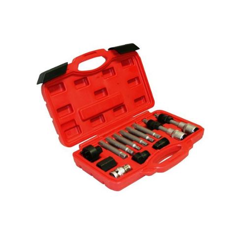 Varan Motors - VT01573 Coffret d'outils pour démontage de la poulie d' alternateur, Universel, 13 pièces
