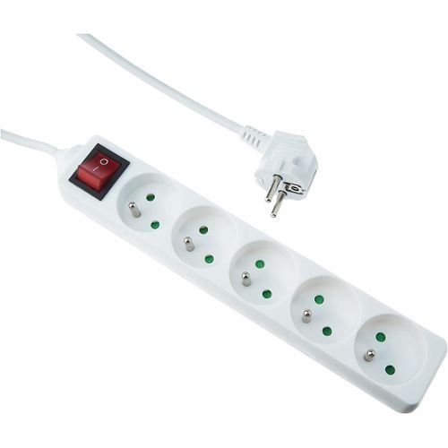 Multiprise avec Interrupteur Individuel, Prise Multiple USB C Multiprise  Electrique Murale avec 4 Prises et 3