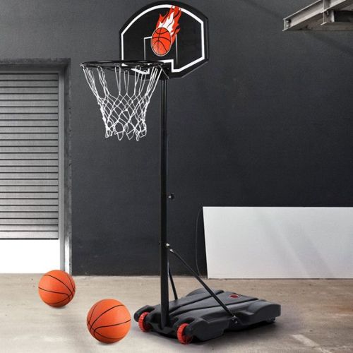 COSTWAY Panier de Basket-Ball sur Pieds Hauteur Réglable 245-305cm, Support  de Basket Portable à