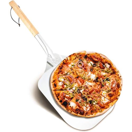 Peau de pizza, pelle à pizza perforée, spatule rectangulaire tournante à  pizza avec détachable, pour Pi de 12 pouces