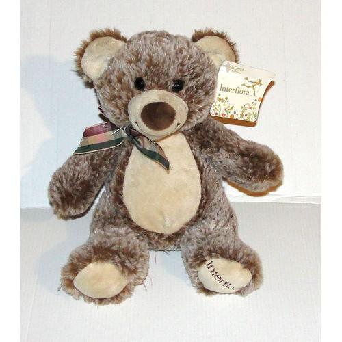 Peluche Musicale Parlante - Gipsy Toys - Petit Ours Brun - Conteur  d'Histoires - 28 cm – Marron Jaune Rouge marron - Gipsy