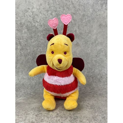 doudou Disney Personnage Jaune abeille Winnie l'ourson Plat