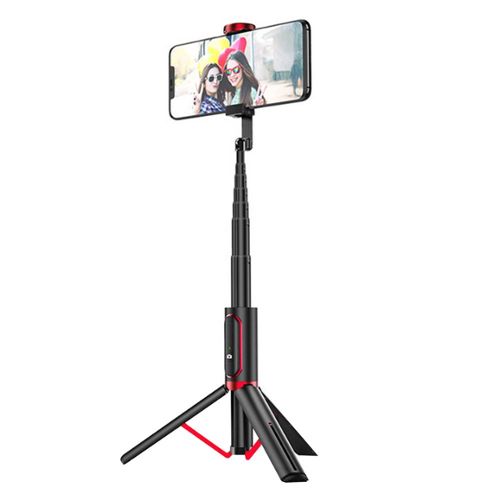 Perche Selfie, 4 en 1 Perché à Selfie Bâton Selfie Extensible Monopode  Réglable avec Télécommande Amovible (Noir) : : High-Tech