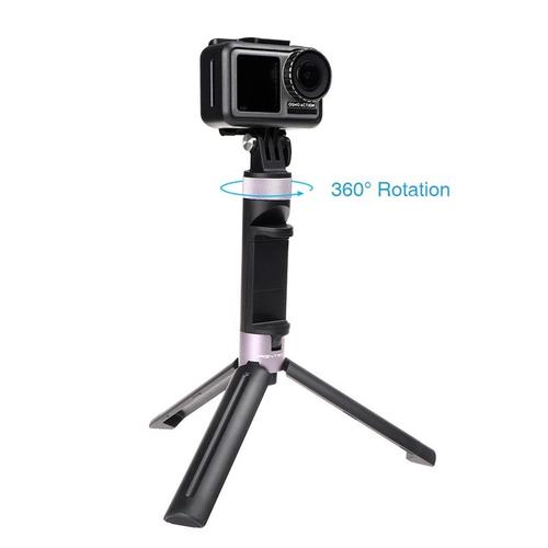 La couleur noire Perche à selfie en fibre de carbone, 2,7 m, 106 pouces,  monopode portable extensible pour gopro héros 9 8 7 6 5 max Insta360 Osmo  action SJCAM