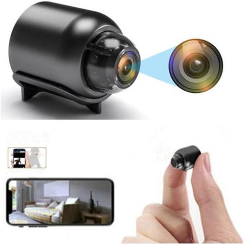 Mini caméra Espion, Mini Camera Espion sans Fil, 1080p Full HD Caméra de  Surveillance Magnétique avec Vision Nocturne pour la Maison Intérieur  (Noir) : : High-Tech