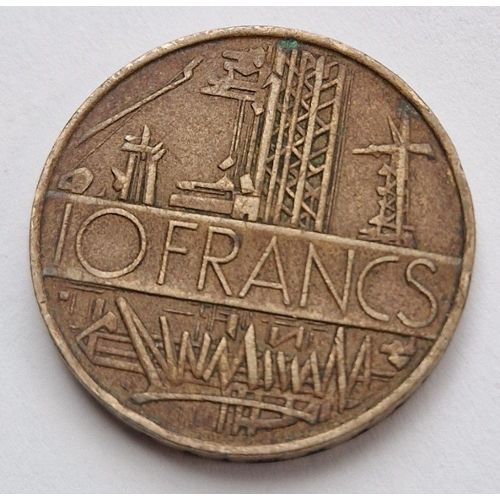 Boutons de manchettes Pièce de Monnaie Authentique " France " 10 francs Mathieu