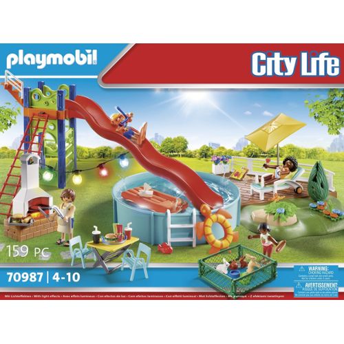 PLAYMOBIL 5575 City Life - Piscine avec Terrasse 