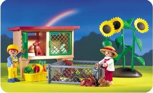 PLAYMOBIL 3073 Tractor With Hay Wagon Made In Germany 1999 New! Misb