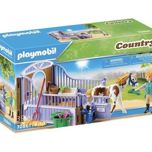 PLAYMOBIL 70510 - Country Box de poney et roulotte pas cher 